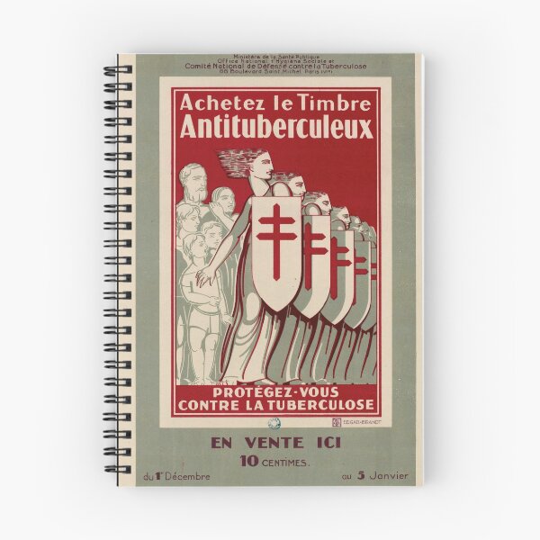 Item preview, Vintage French Art Deco Poster | Anti-Tuberculosis Stamps | Protect Against Disease | Historical Wall Art & Home Decor designed and sold by artofuniverse.
