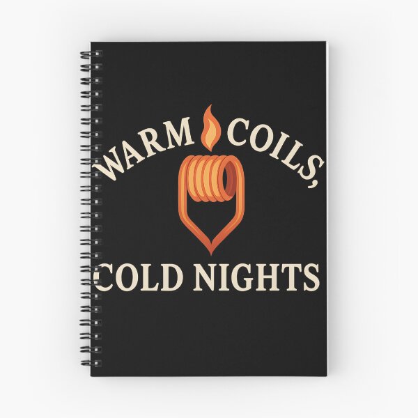 Item preview, Warm Coils, Cold Nights – Minimalist Vape Winter Typography Design designed and sold by House of Taste Vape Designs.