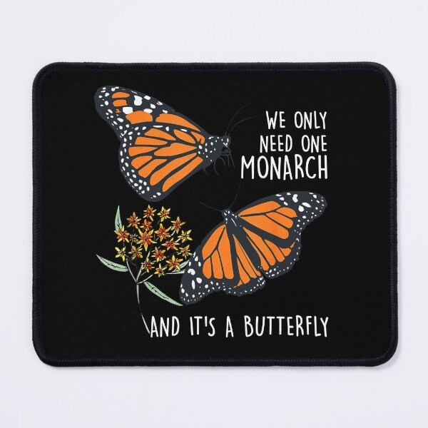 Item preview, We Only Need One Monarch Butterfly - Dual Butterflies and Flower Art designed and sold by TinaMDedrick.