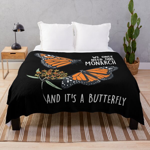 Item preview, We Only Need One Monarch Butterfly - Dual Butterflies and Flower Art designed and sold by TinaMDedrick.