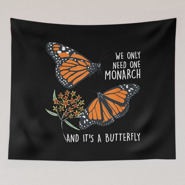Item preview, We Only Need One Monarch Butterfly - Dual Butterflies and Flower Art designed and sold by TinaMDedrick.