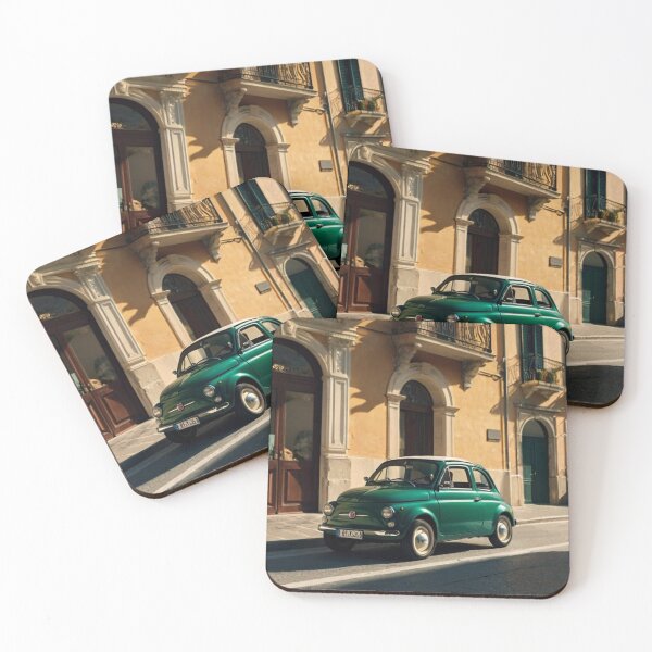 Item preview, Green Harmony, Vintage Fiat 500 by the Italian Street designed and sold by BlareBlare.