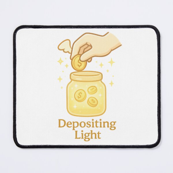 Item preview, Golden Aura Deposit - Angel Hand Money Sticker | Divine Feminine Wealth Charm | Money Sticker designed and sold by HerDreamCodes.