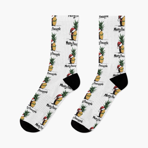 Item preview, Merry Pineapple Funny Christmas Tropical Design designed and sold by MonkiFlipp.