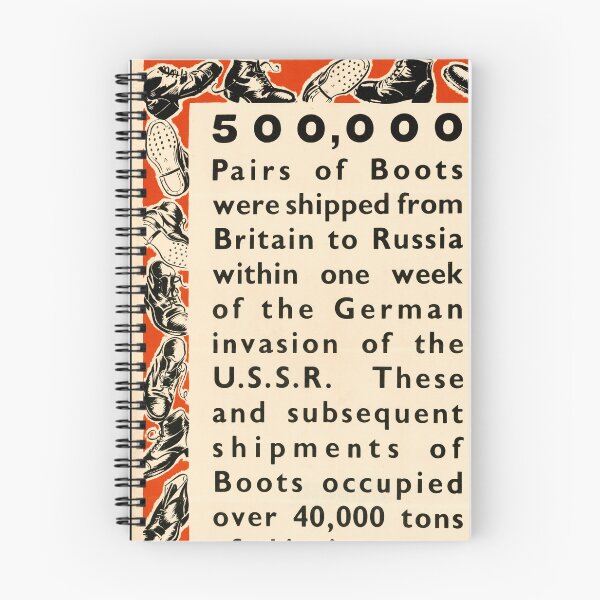 Item preview, World War II Propaganda Poster | British Support to Soviet Union | 500000 Boots Shipped | Bold Art & Historical Design designed and sold by artofuniverse.