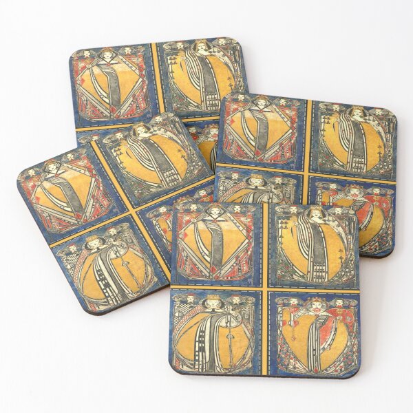 Item preview, Four Queens of Art Nouveau by Margaret Macdonald Mackintosh (1909)// Public Domain designed and sold by Vernissage-dart.