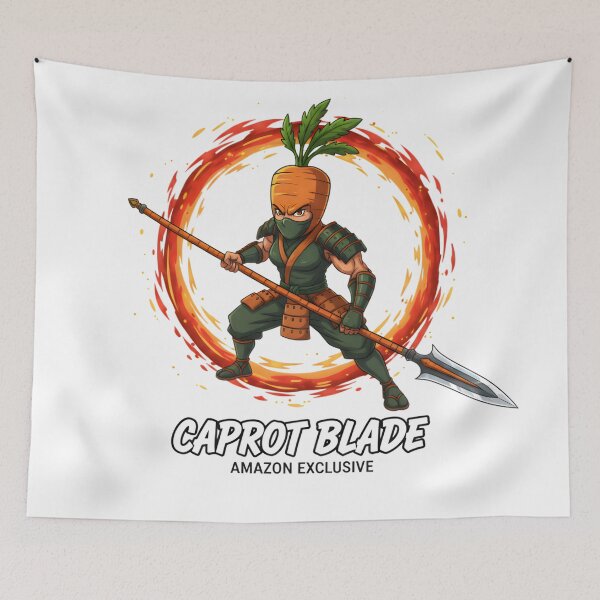 Item preview, Caprot Blade Ninja Assassin – Carotte Warrior with Naginata designed and sold by YASS@.