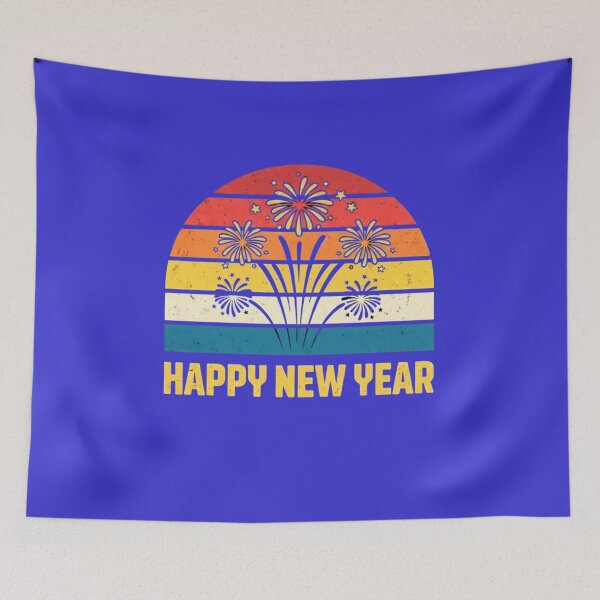 Item preview, Happy New Year Distressed Art designed and sold by InkWeaveShop.