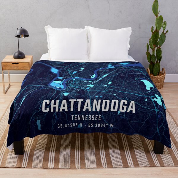Item preview, Chattanooga Midnight City Map designed and sold by HomeLivingCo.