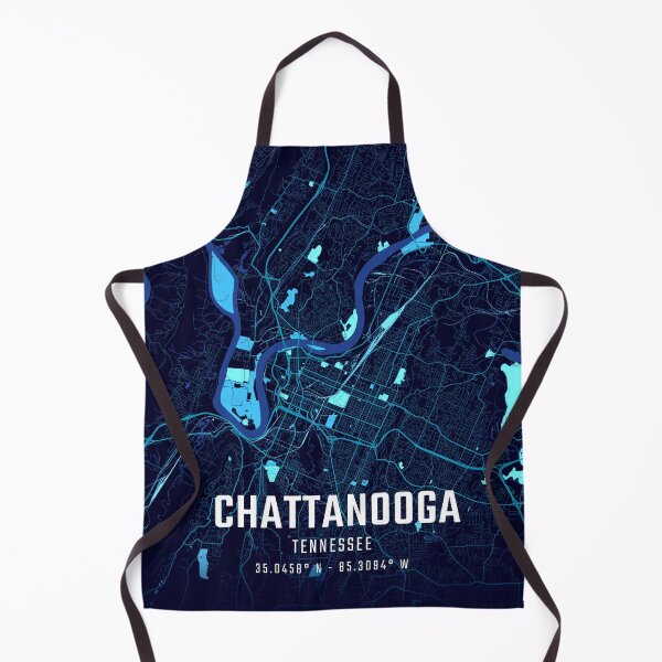 Item preview, Chattanooga Midnight City Map designed and sold by HomeLivingCo.