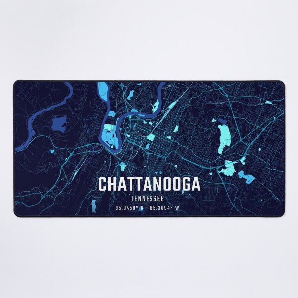 Item preview, Chattanooga Midnight City Map designed and sold by HomeLivingCo.