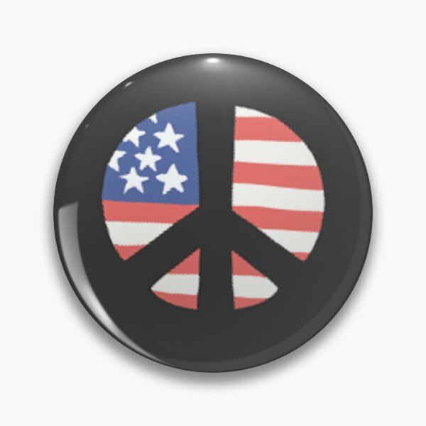 Item preview, Peace, America! (Choptop Pin) designed and sold by JustASillyGuy.