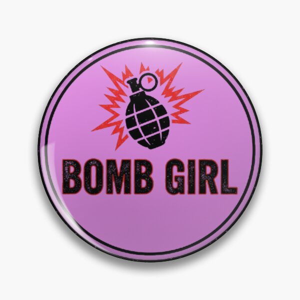 Item preview, BOMB GIRL Logo Reze Red Black designed and sold by Amelia Design.