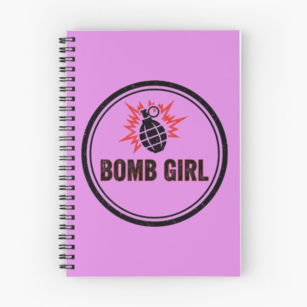 Item preview, BOMB GIRL Logo Reze Red Black designed and sold by Amelia Design.