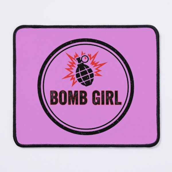 Item preview, BOMB GIRL Logo Reze Red Black designed and sold by Amelia Design.