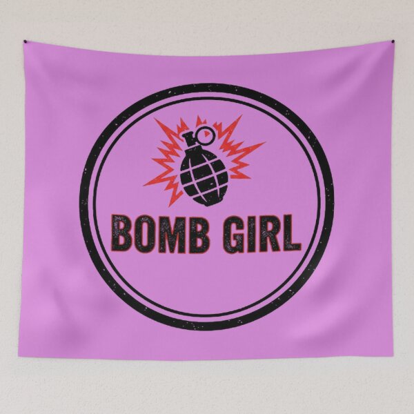 Item preview, BOMB GIRL Logo Reze Red Black designed and sold by Amelia Design.