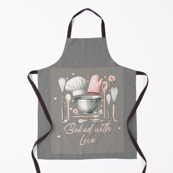 Item preview, Baked with Love – Cute Baking Apron Design for Bakers and Kitchen Lovers designed and sold by a1qualityd.