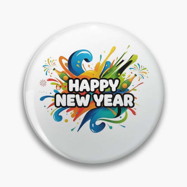 Item preview, Explosive Happy New Year Art designed and sold by InkWeaveShop.