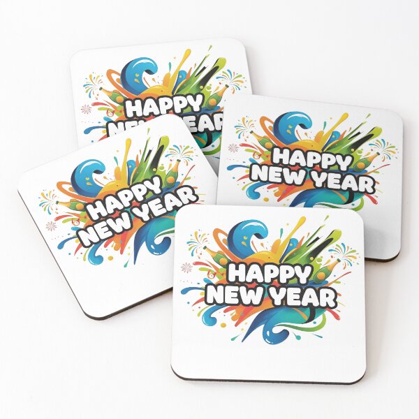 Item preview, Explosive Happy New Year Art designed and sold by InkWeaveShop.