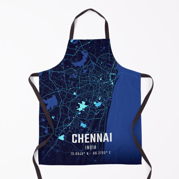 Item preview, Chennai Midnight City Map designed and sold by HomeLivingCo.