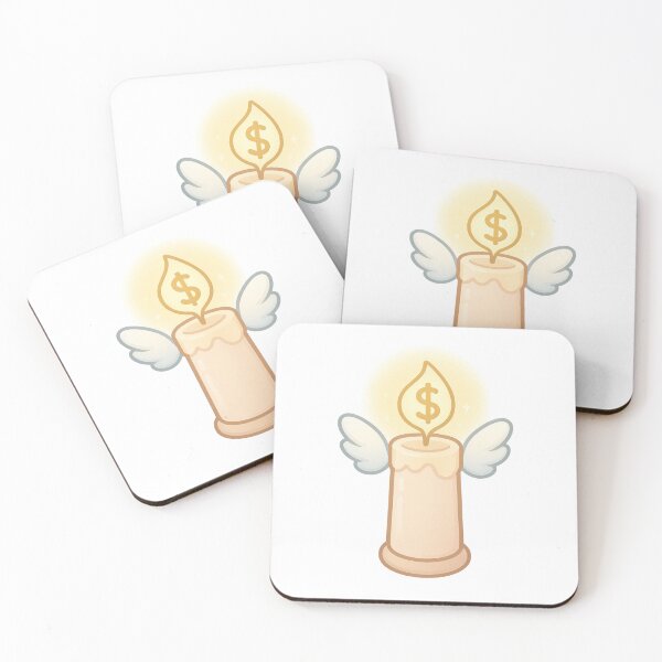 Item preview, Sacred Finance Candle - Angel Money Flame Sticker | Soft Girl Wealth Charm | Divine Abundance Aesthetic | Money Sticker designed and sold by HerDreamCodes.