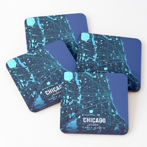 Item preview, Chicago Midnight City Map designed and sold by HomeLivingCo.