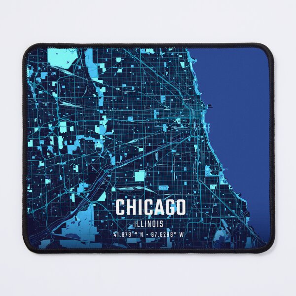 Item preview, Chicago Midnight City Map designed and sold by HomeLivingCo.