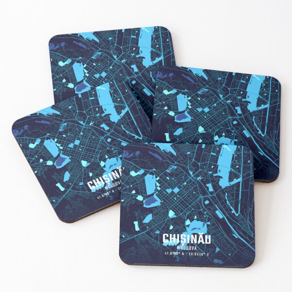 Item preview, Chișinău Midnight City Map designed and sold by HomeLivingCo.