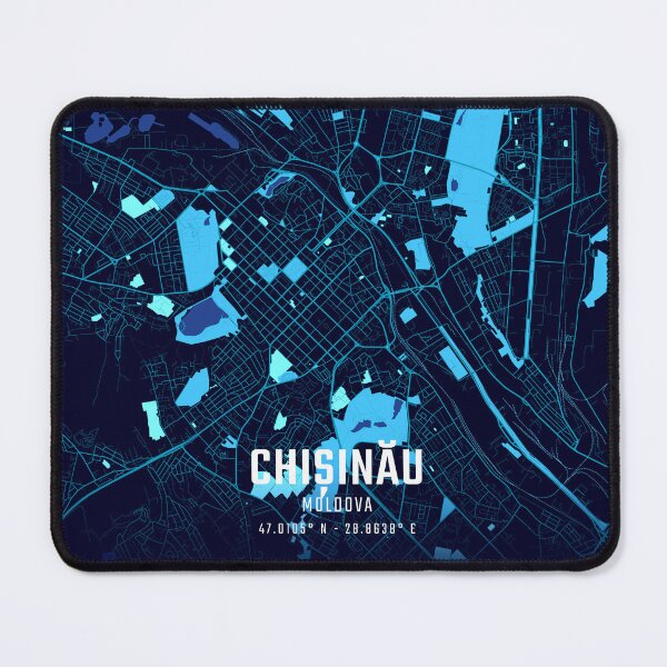 Item preview, Chișinău Midnight City Map designed and sold by HomeLivingCo.