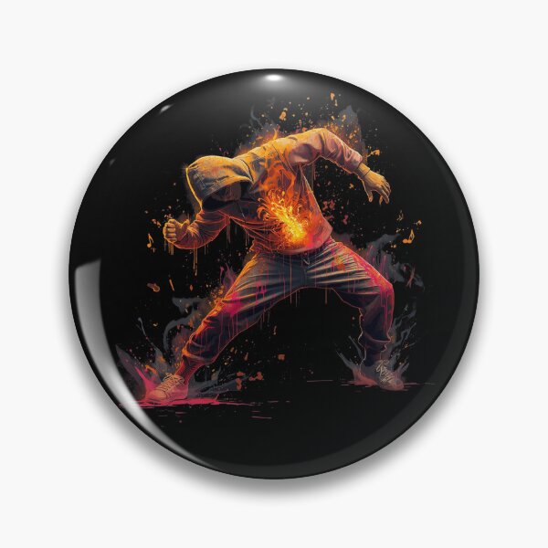 Item preview, Fiery Street Dance Energy | Urban Graffiti Art Hoodie Dancer designed and sold by PLUSHIWORLDtm.