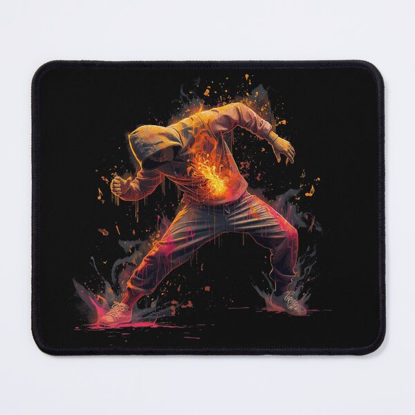 Item preview, Fiery Street Dance Energy | Urban Graffiti Art Hoodie Dancer designed and sold by PLUSHIWORLDtm.