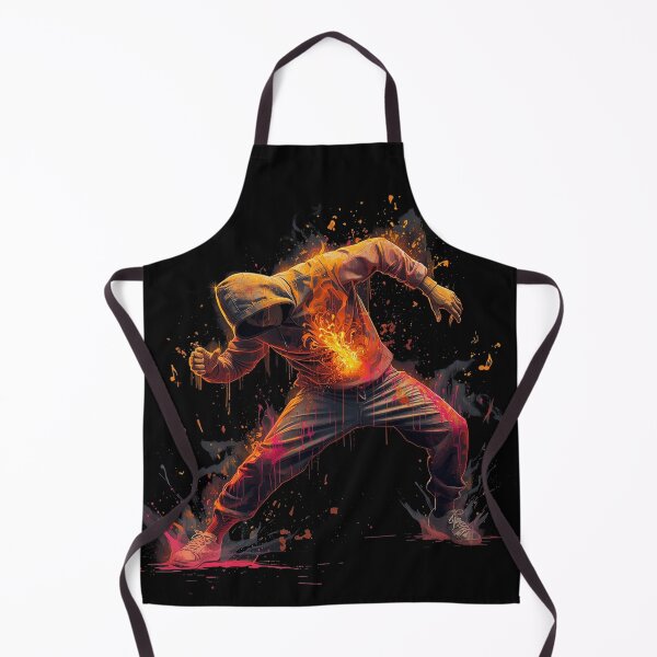 Item preview, Fiery Street Dance Energy | Urban Graffiti Art Hoodie Dancer designed and sold by PLUSHIWORLDtm.