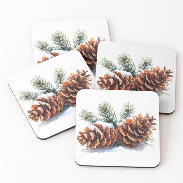 Item preview, Pine Cones on Snow designed and sold by Litely.