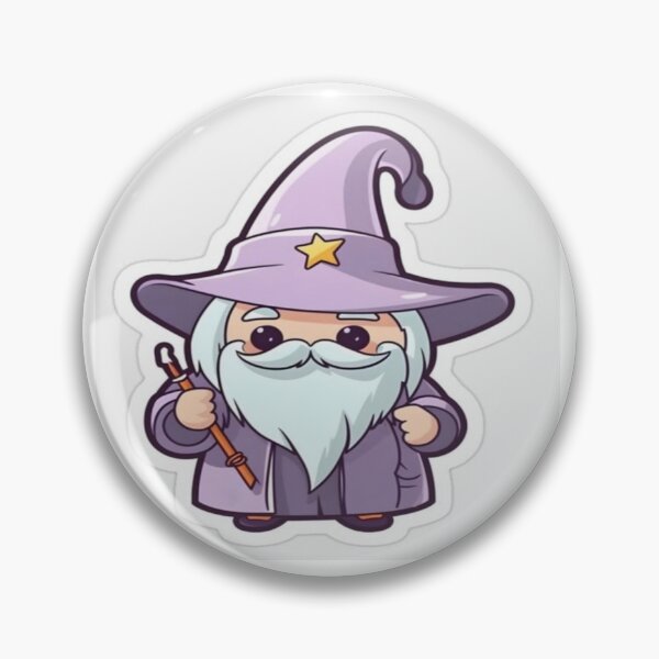 Item preview, Cute Cartoon Wizard Drawing  designed and sold by NivyasArtistry.