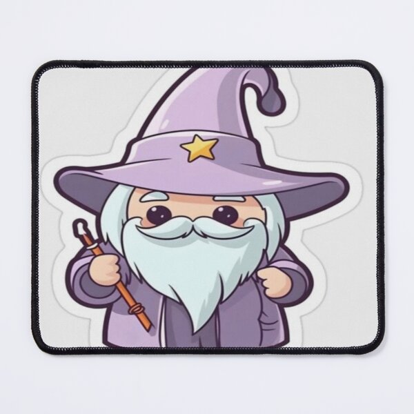 Item preview, Cute Cartoon Wizard Drawing  designed and sold by NivyasArtistry.