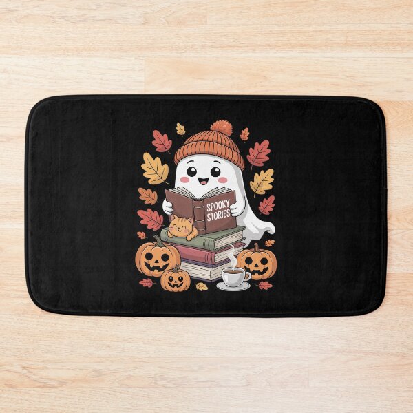 Item preview, Cute Ghost Reading Book Lovers Autumn Fall Halloween Ghost  designed and sold by MonsterBuddiess.