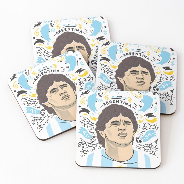 Item preview, Diego Maradona, retrato clásico de fútbol argentino, garabato designed and sold by Printella-net.