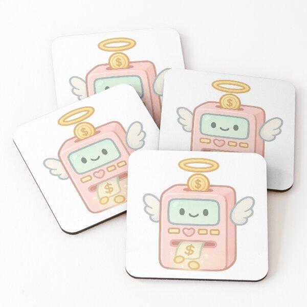 Item preview, Kawaii Angel ATM - Cute Money Machine Sticker | Money Sticker | Angel Aesthetic designed and sold by HerDreamCodes.