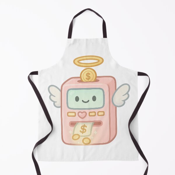 Item preview, Kawaii Angel ATM - Cute Money Machine Sticker | Money Sticker | Angel Aesthetic designed and sold by HerDreamCodes.