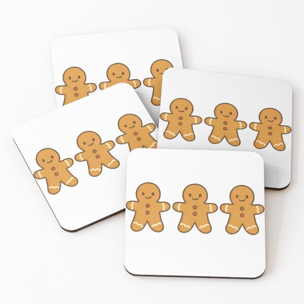 Item preview, Cute Gingerbread Men Sticker Set – Cozy Christmas Cookies designed and sold by myMuzick.