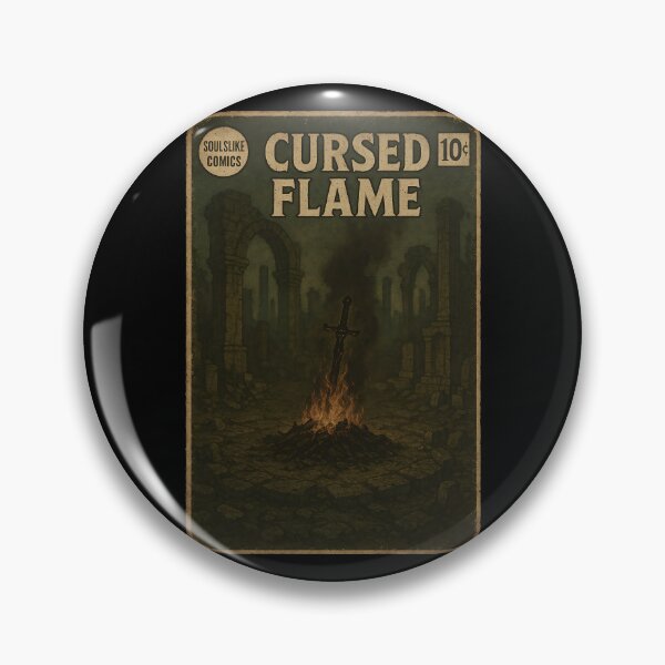 Item preview, Soulslike Art: Cursed Flame designed and sold by bapupa.