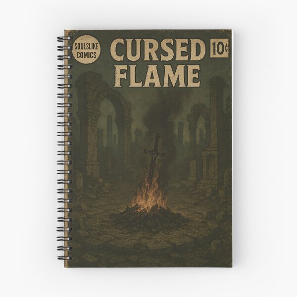 Item preview, Soulslike Art: Cursed Flame designed and sold by bapupa.