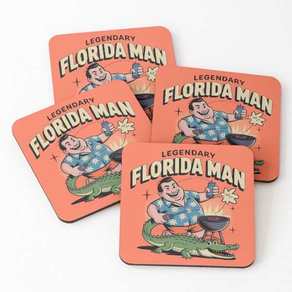 Item preview, Playful Steak Scene with Retro Florida Twist designed and sold by SplashTastic.