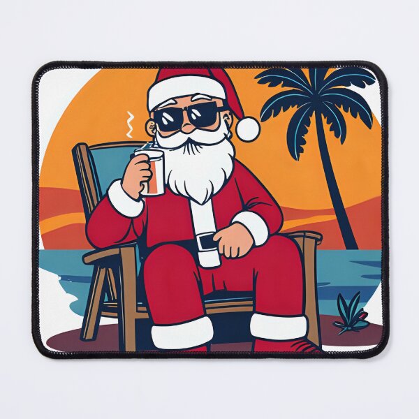 Item preview, Chill Beach Santa – Tropical Christmas Vibes designed and sold by DPvibes.