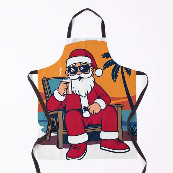 Item preview, Chill Beach Santa – Tropical Christmas Vibes designed and sold by DPvibes.