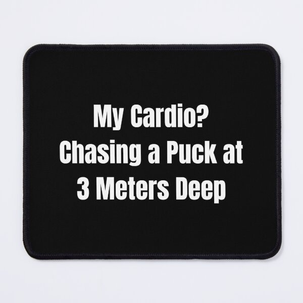 Item preview, My Cardio? Chasing a Puck at 3 Meters Deep – Funny Diving Quote designed and sold by Ivy-Triggs.