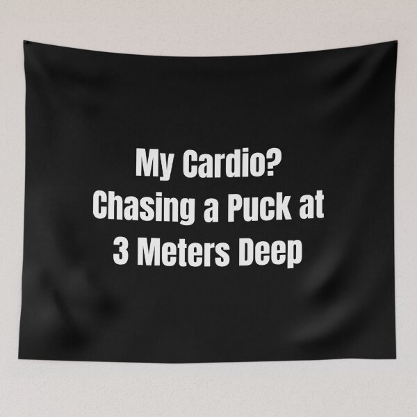 Item preview, My Cardio? Chasing a Puck at 3 Meters Deep – Funny Diving Quote designed and sold by Ivy-Triggs.