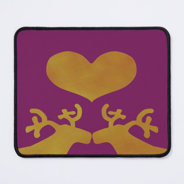 Item preview, Golden Reindeer couple on purple - Calm, Sensory-Friendly designed and sold by CreaTwinkles.