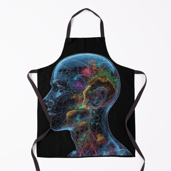 Item preview, Glass Mind of Nature – Luminous Neural Forest Inside a Transparent Human Head designed and sold by PLUSHIWORLDtm.