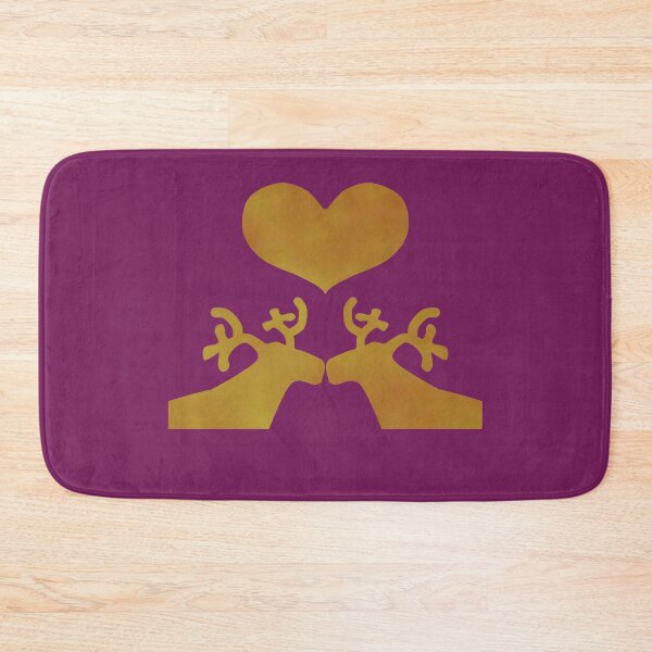 Item preview, Golden Reindeer couple on purple - Calm, Sensory-Friendly designed and sold by CreaTwinkles.